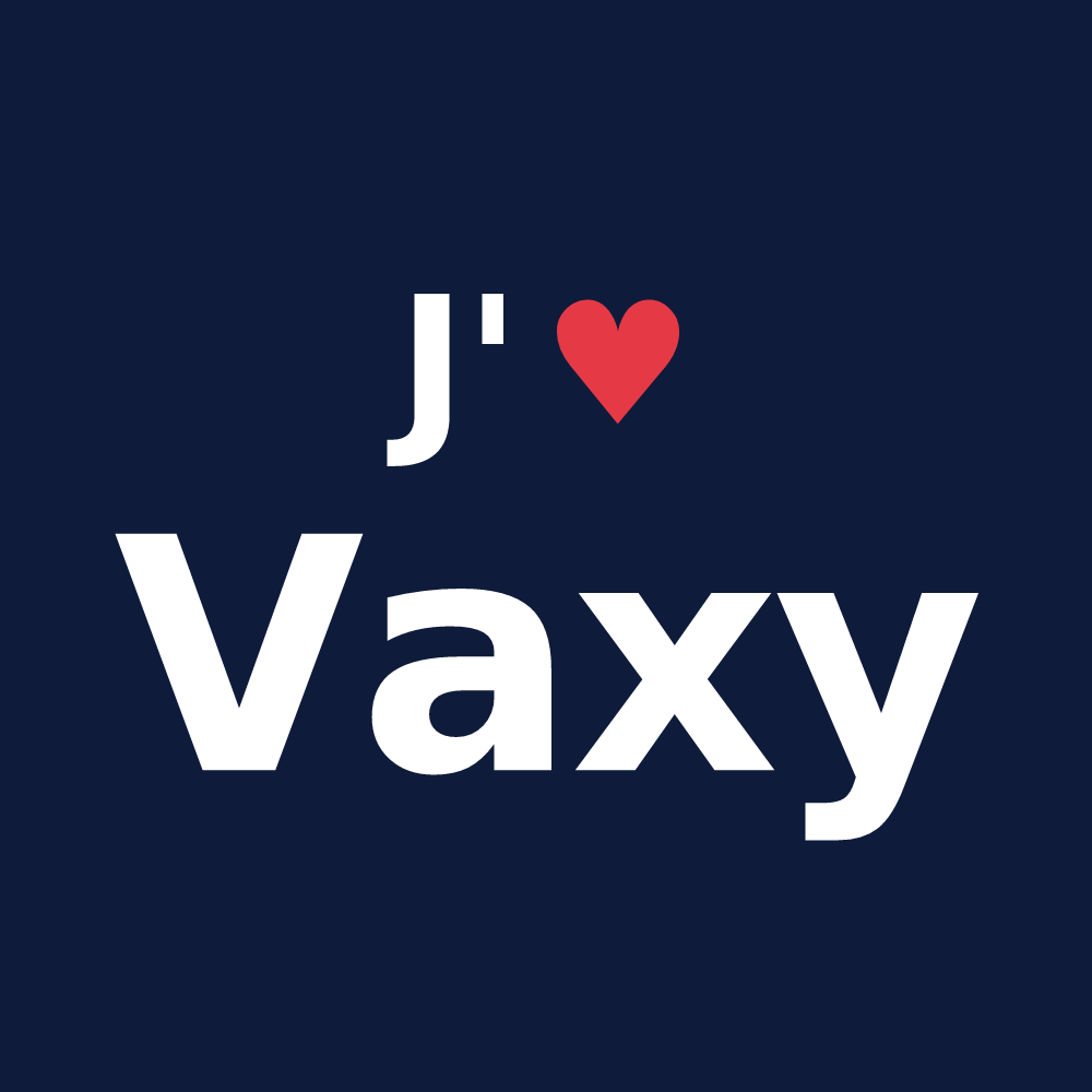 T-shirt personnalisé Vaxy — design J'aime Vaxy