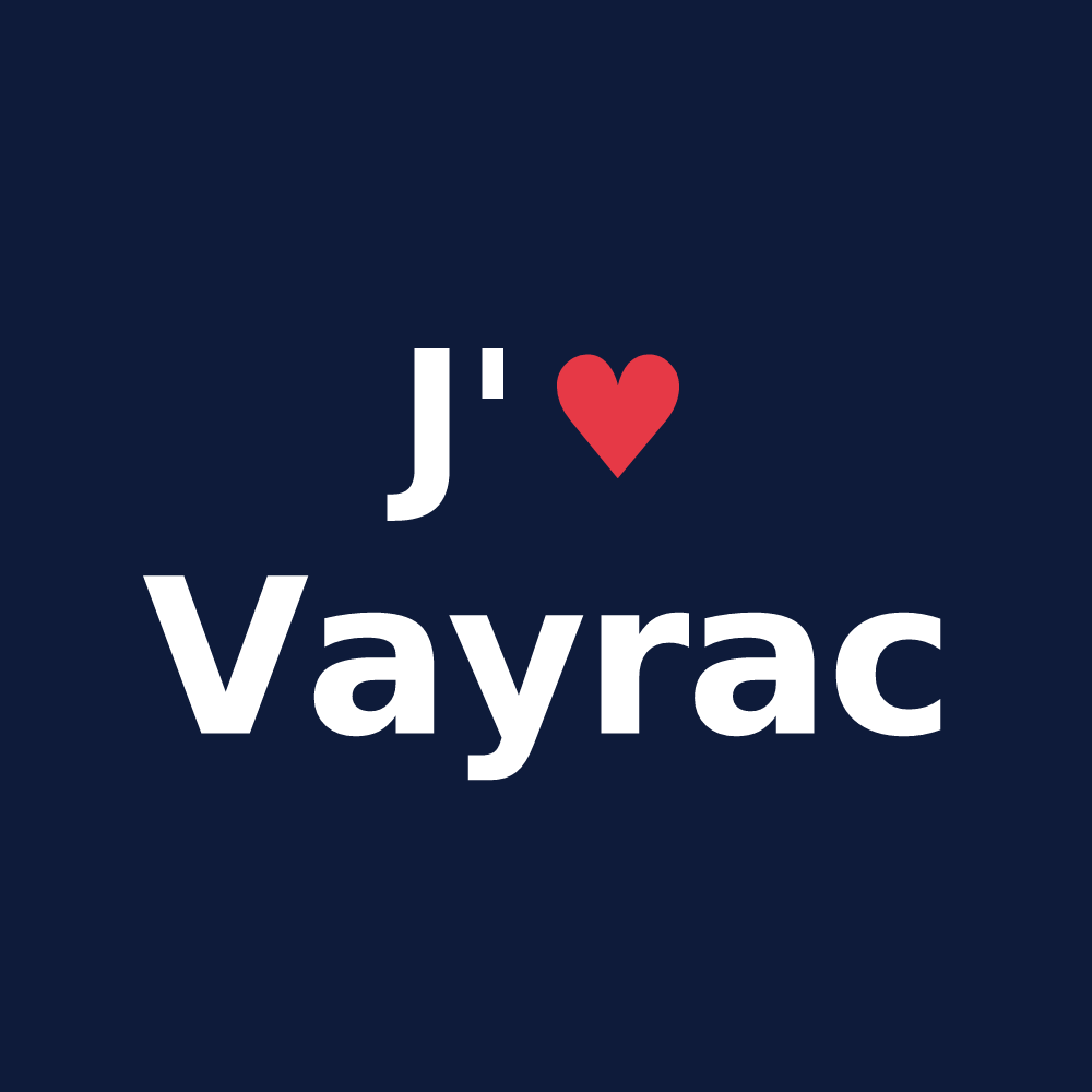 T-shirt personnalisé Vayrac — design J'aime Vayrac