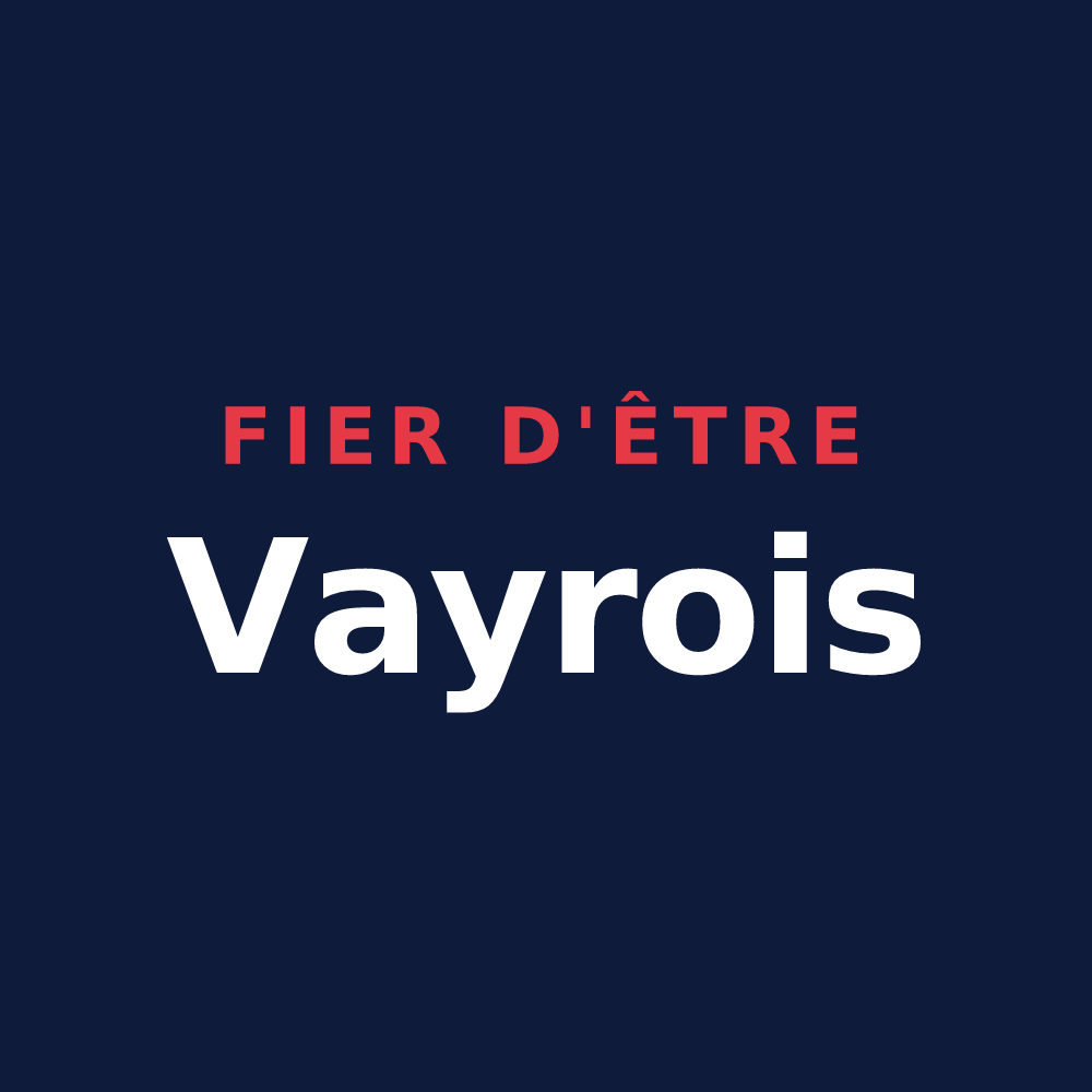T-shirt « Fier d'être Vayrois » — design pour Vayres-sur-Essonne