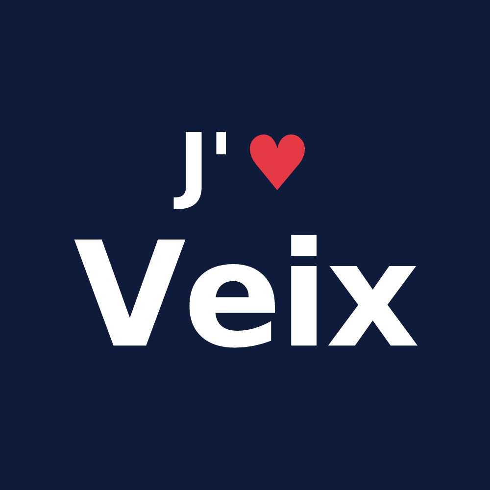 T-shirt personnalisé Veix — design J'aime Veix