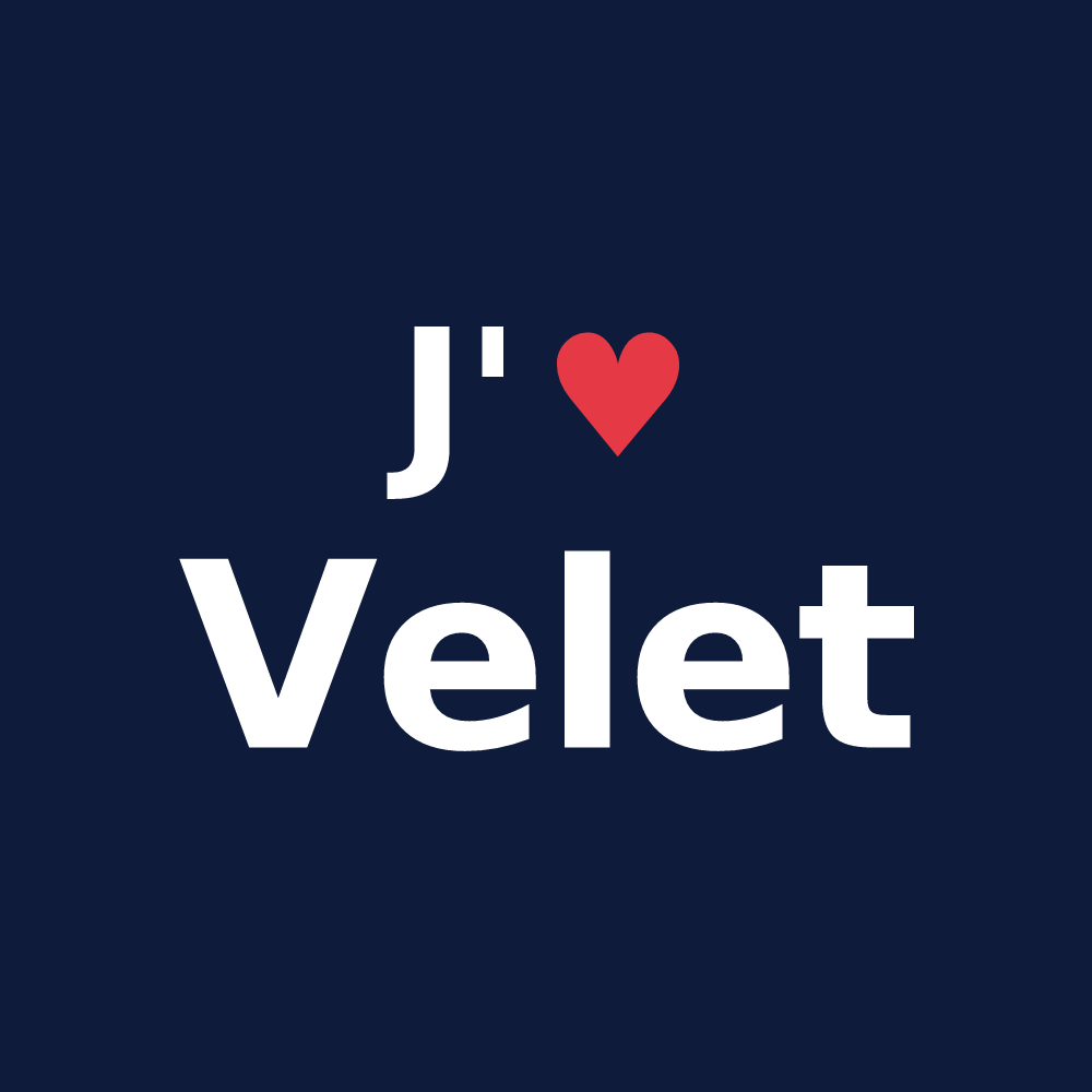 T-shirt personnalisé Velet — design J'aime Velet