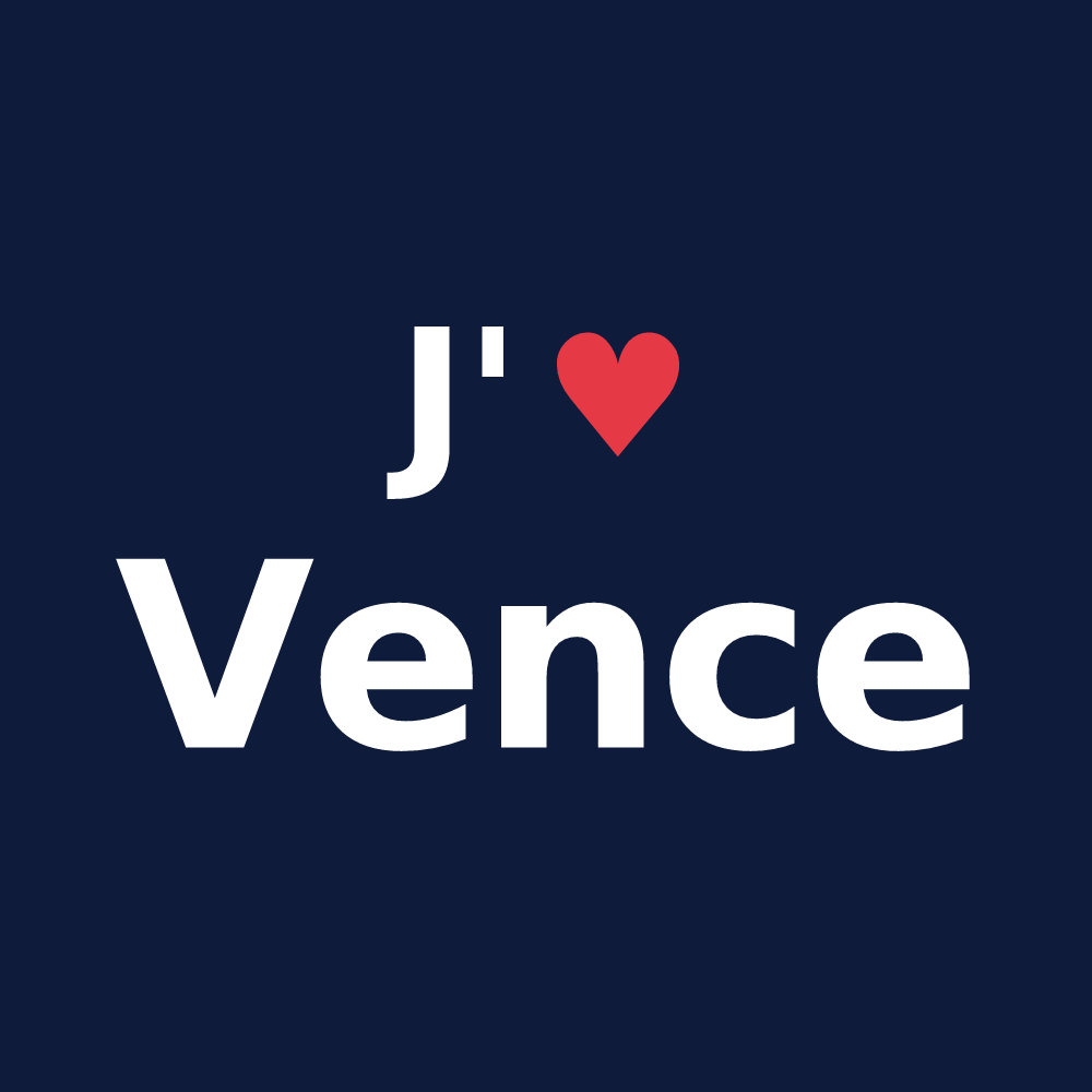T-shirt personnalisé Vence — design J'aime Vence