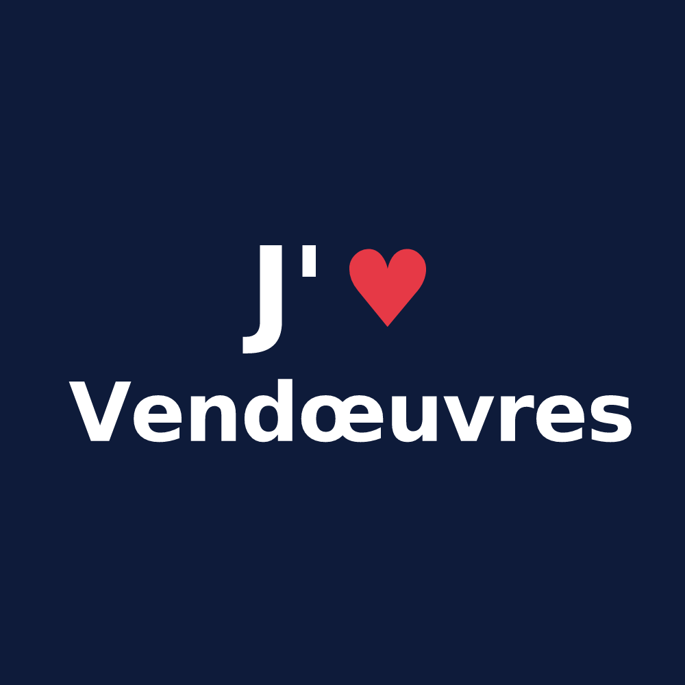 T-shirt personnalisé Vendœuvres — design J'aime Vendœuvres