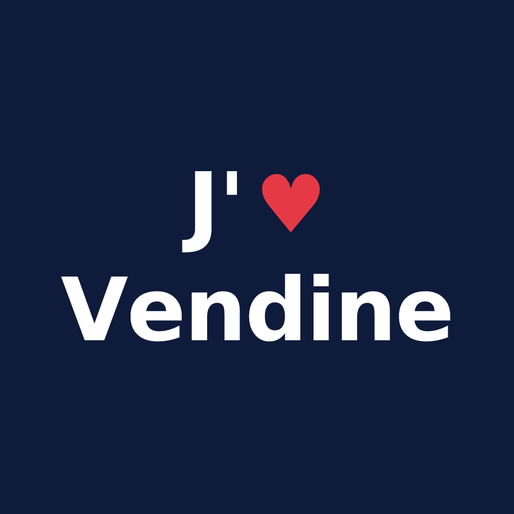 T-shirt personnalisé Vendine — design J'aime Vendine