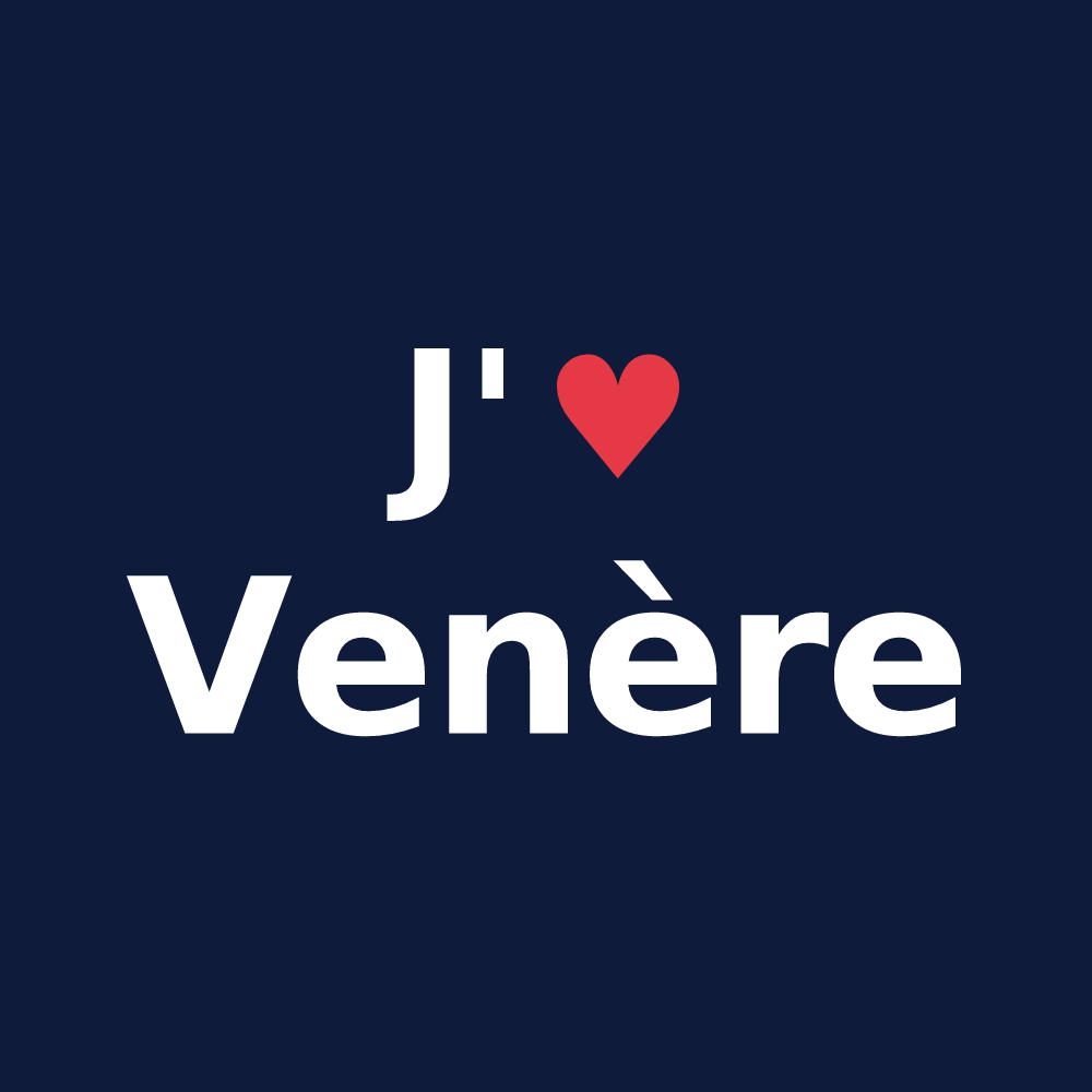 T-shirt personnalisé Venère — design J'aime Venère