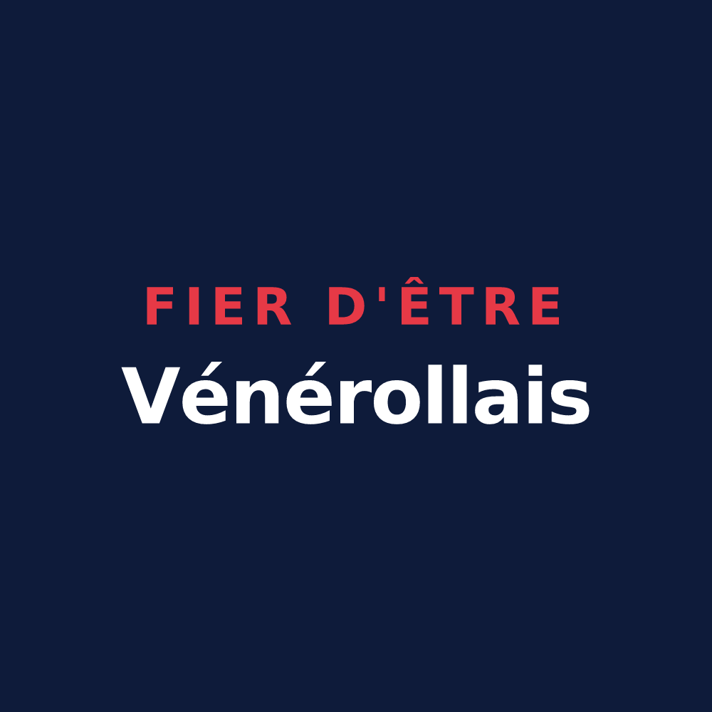T-shirt « Fier d'être Vénérollais » — design pour Vénérolles