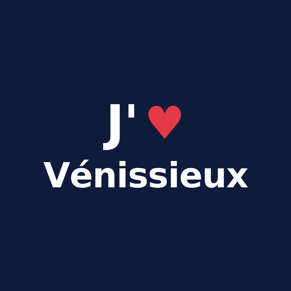 T-shirt personnalisé Vénissieux — design J'aime Vénissieux