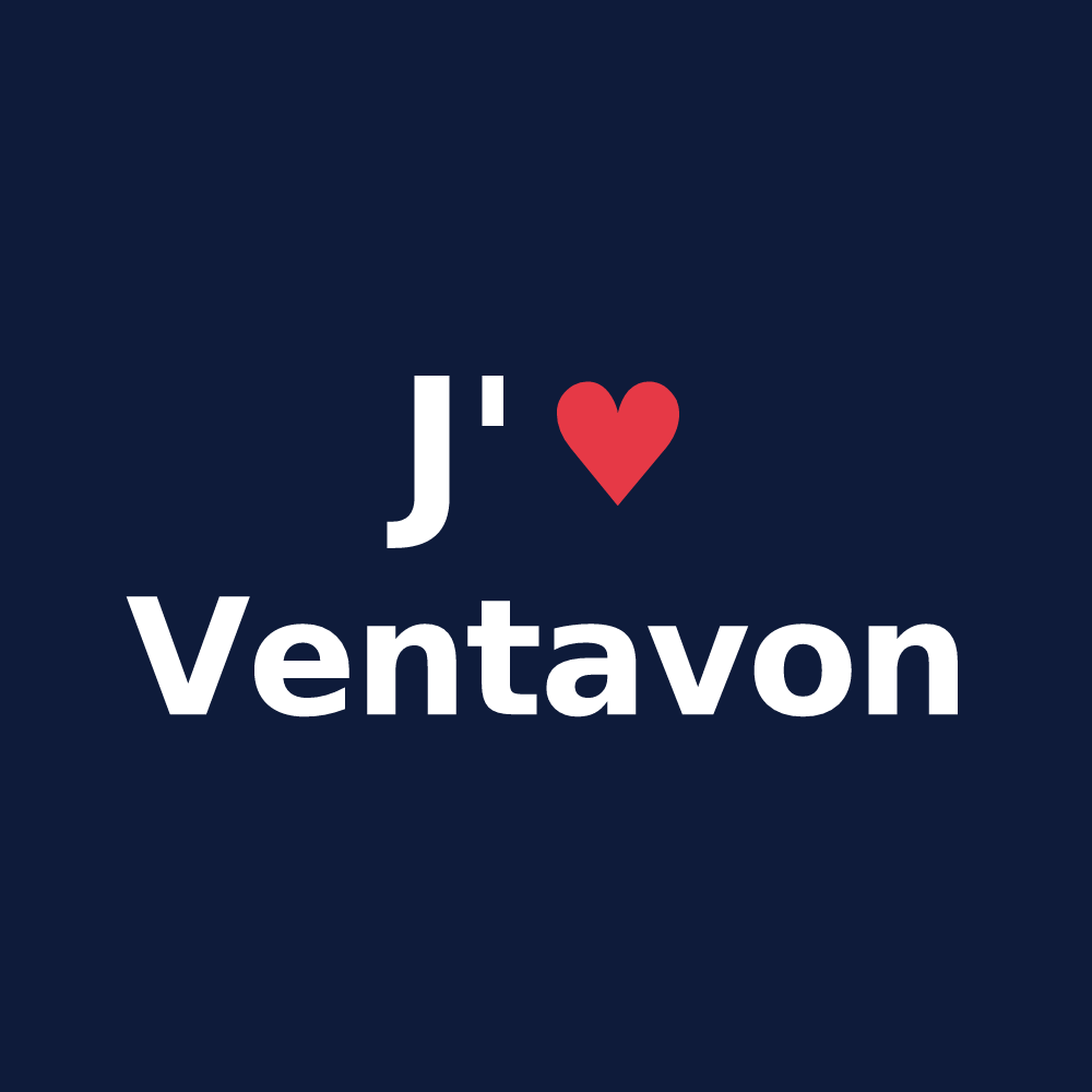 T-shirt personnalisé Ventavon — design J'aime Ventavon