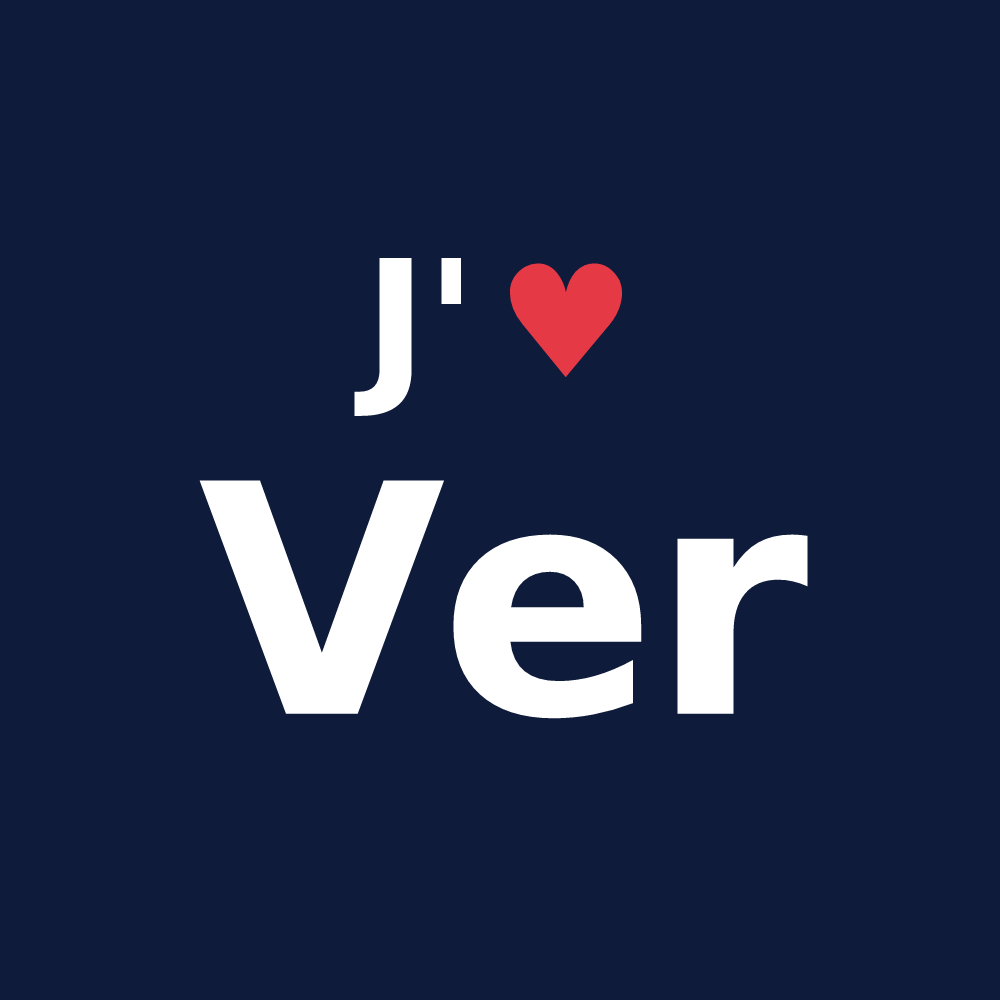 T-shirt personnalisé Ver — design J'aime Ver