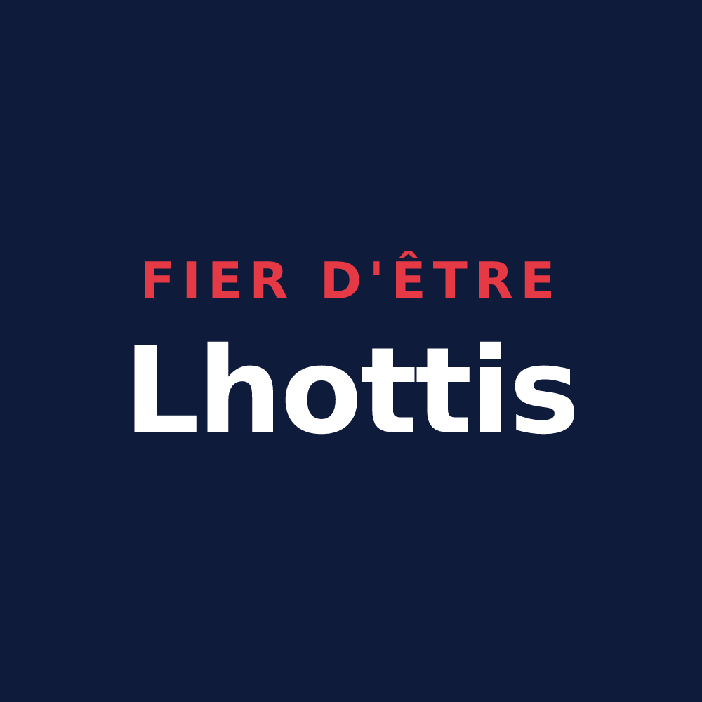 T-shirt « Fier d'être Lhottis » — design pour Verchaix