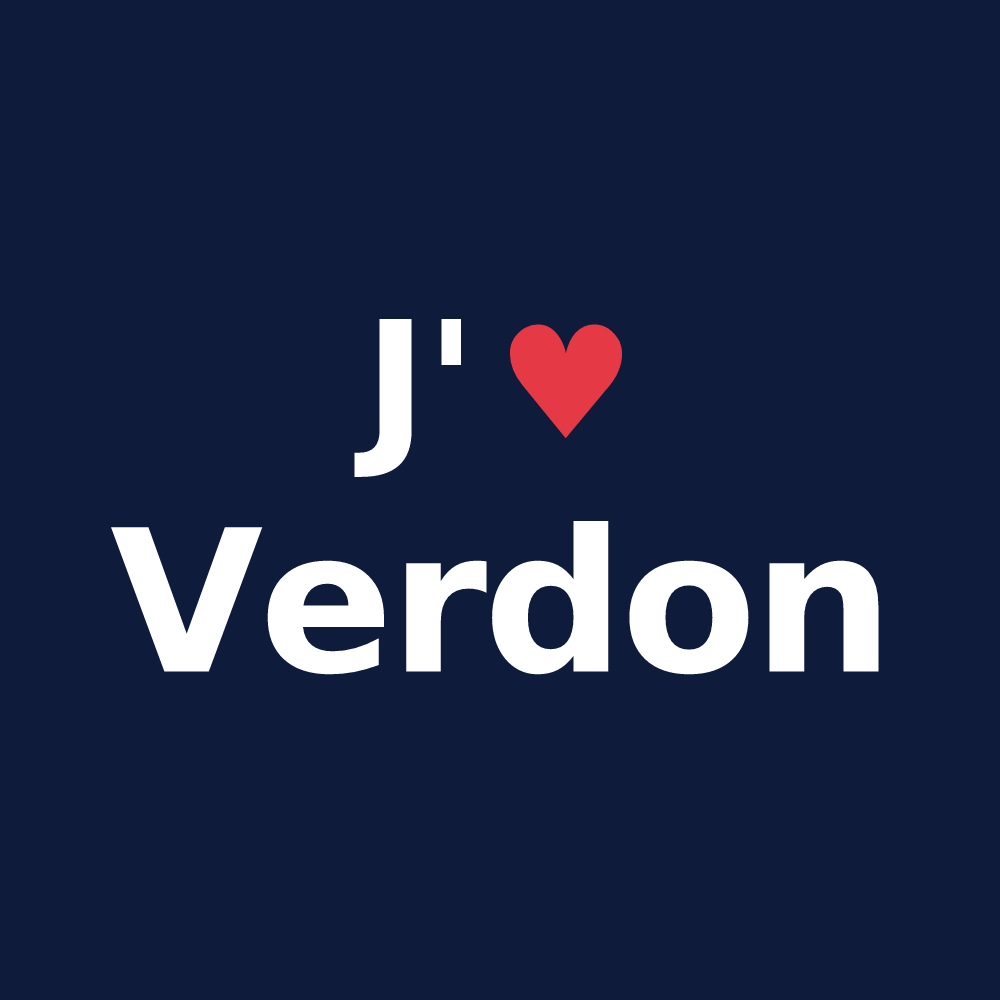 T-shirt personnalisé Verdon — design J'aime Verdon