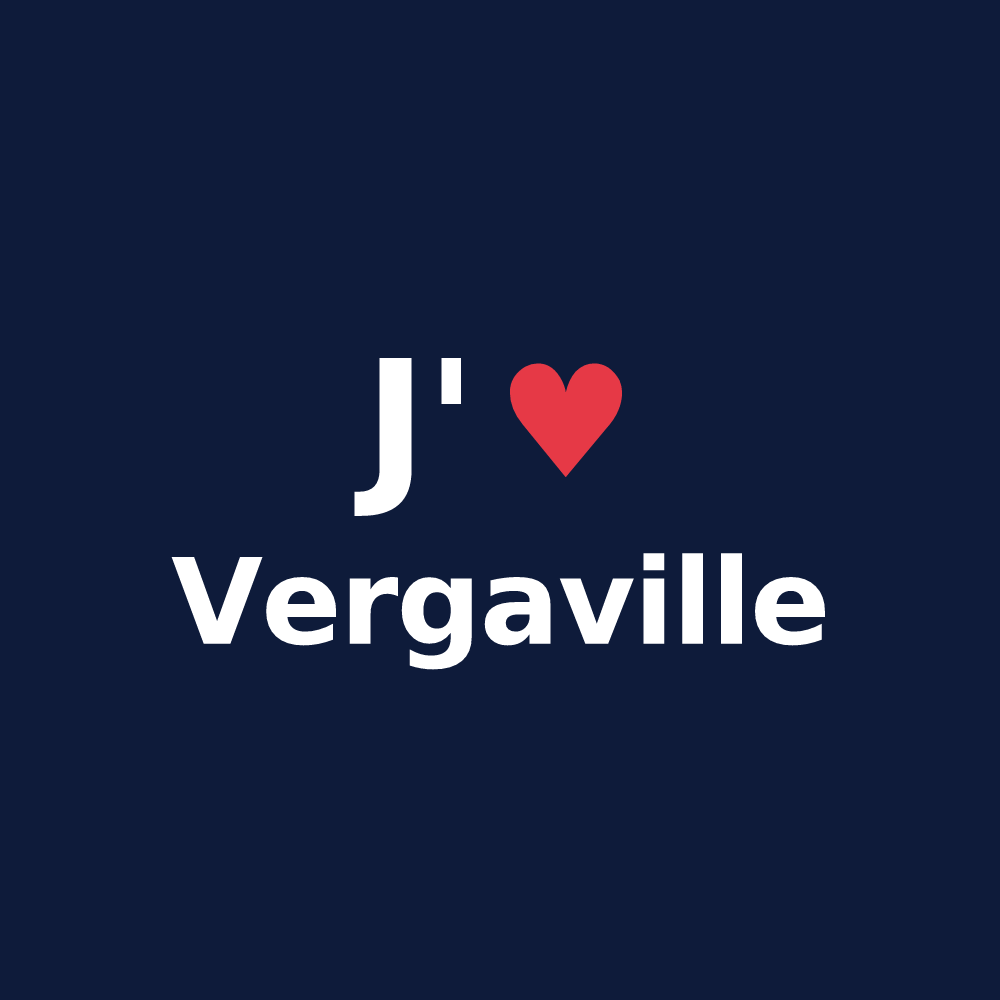 T-shirt personnalisé Vergaville — design J'aime Vergaville