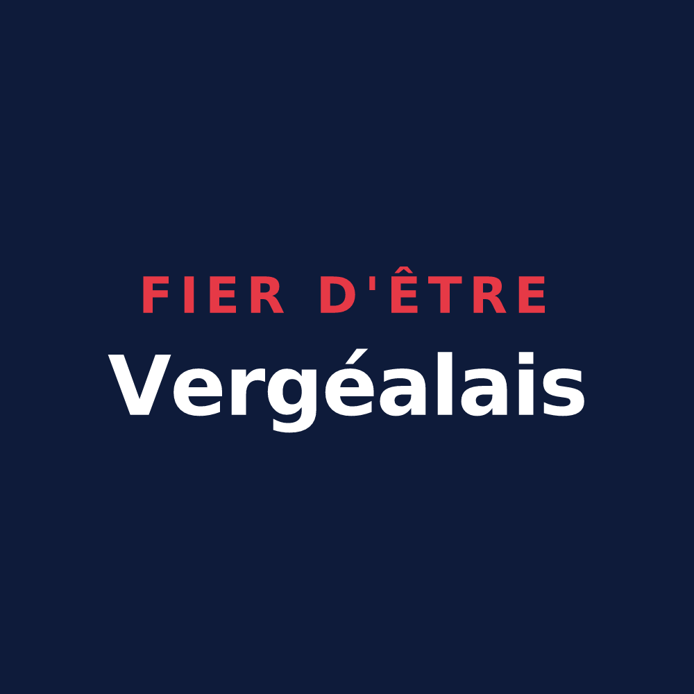 T-shirt « Fier d'être Vergéalais » — design pour Vergéal