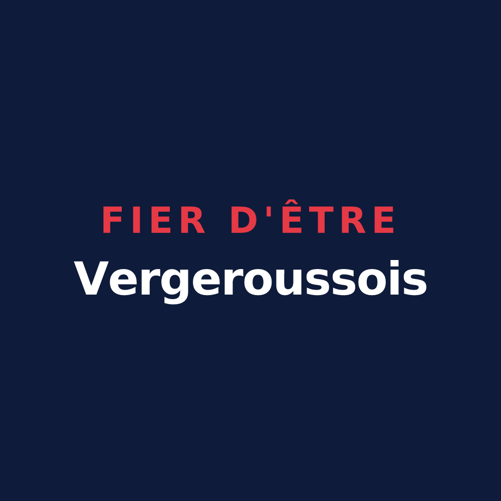 T-shirt « Fier d'être Vergeroussois » — design pour Vergeroux