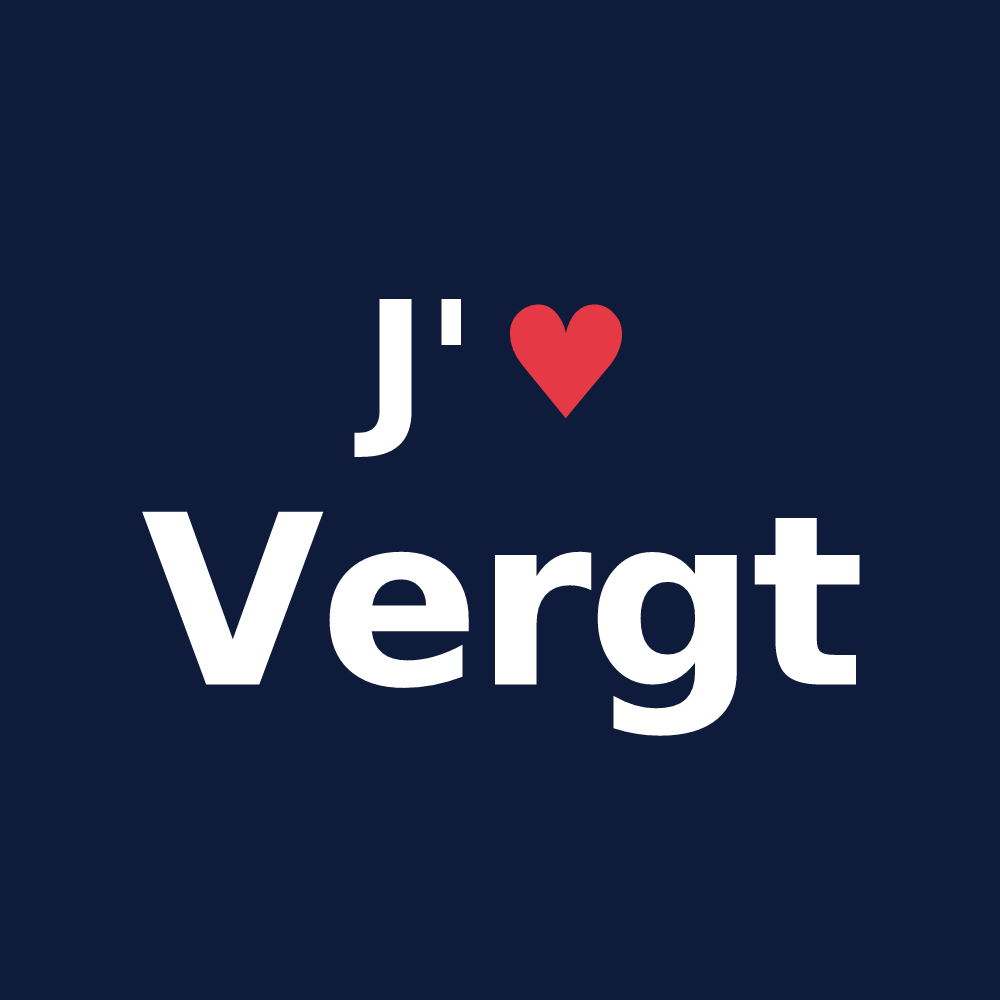 T-shirt personnalisé Vergt — design J'aime Vergt