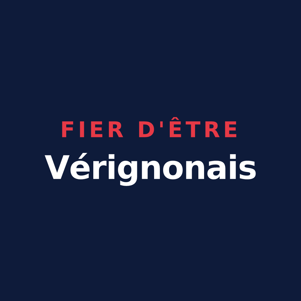 T-shirt « Fier d'être Vérignonais » — design pour Vérignon