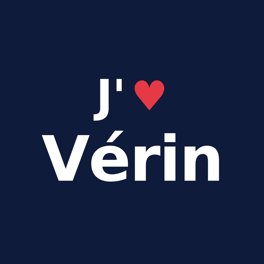 T-shirt personnalisé Vérin — design J'aime Vérin