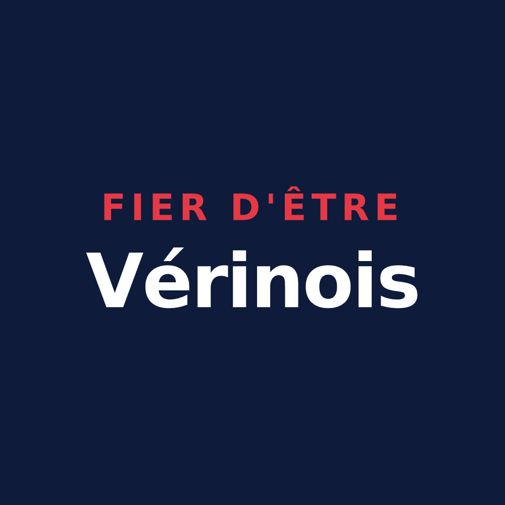 T-shirt « Fier d'être Vérinois » — design pour Vérin