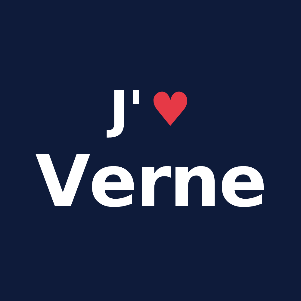 T-shirt personnalisé Verne — design J'aime Verne
