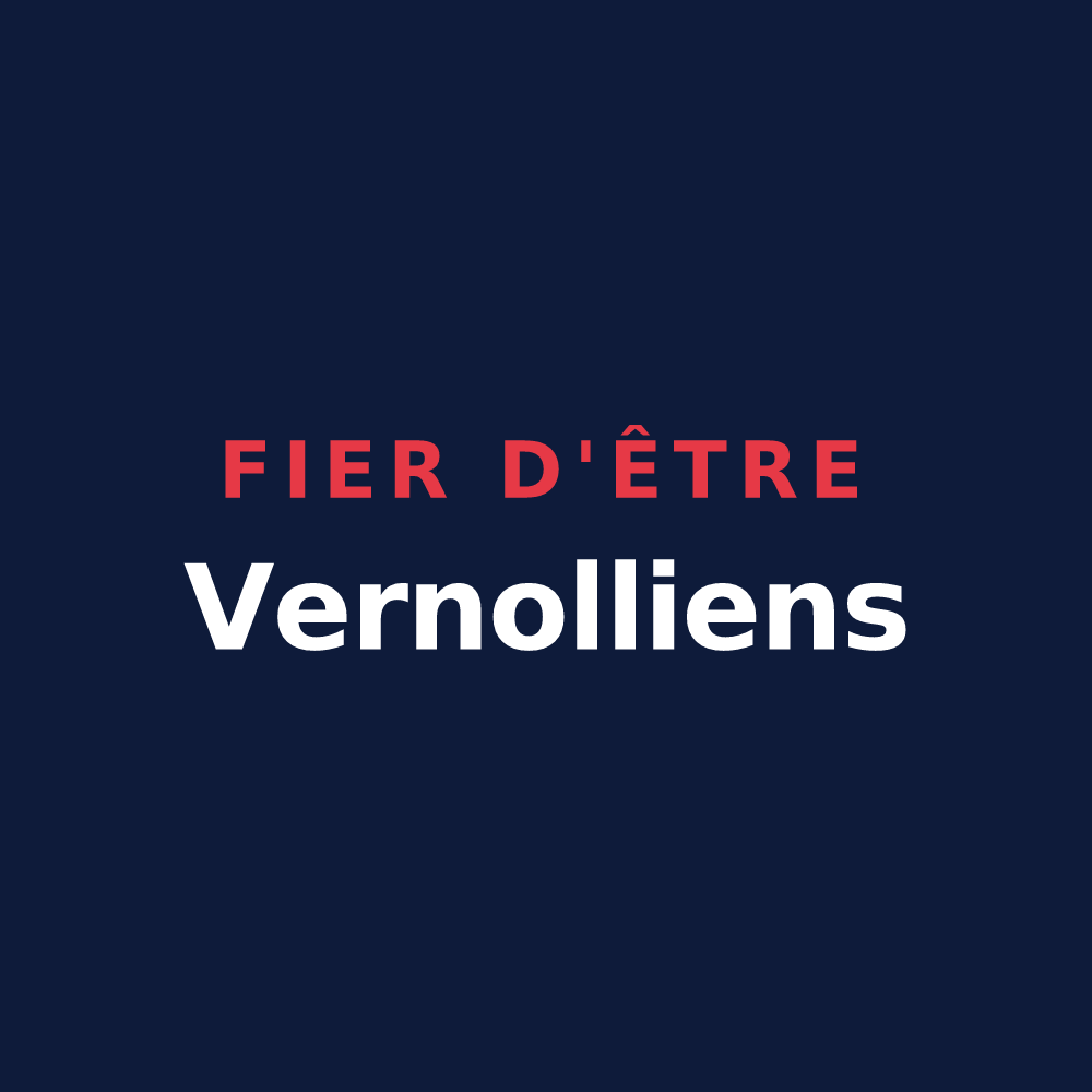 T-shirt « Fier d'être Vernolliens » — design pour Verneuil-sur-Indre