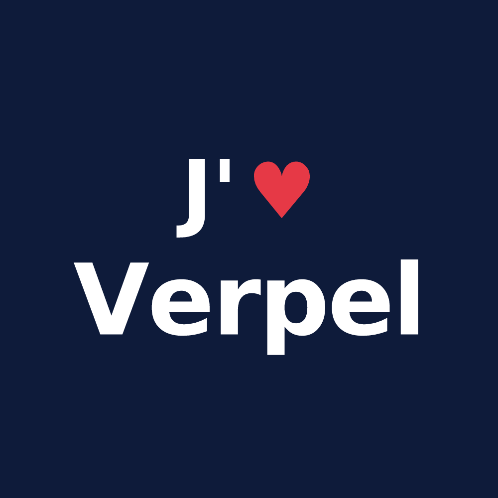 T-shirt personnalisé Verpel — design J'aime Verpel