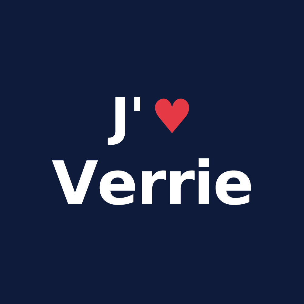 T-shirt personnalisé Verrie — design J'aime Verrie