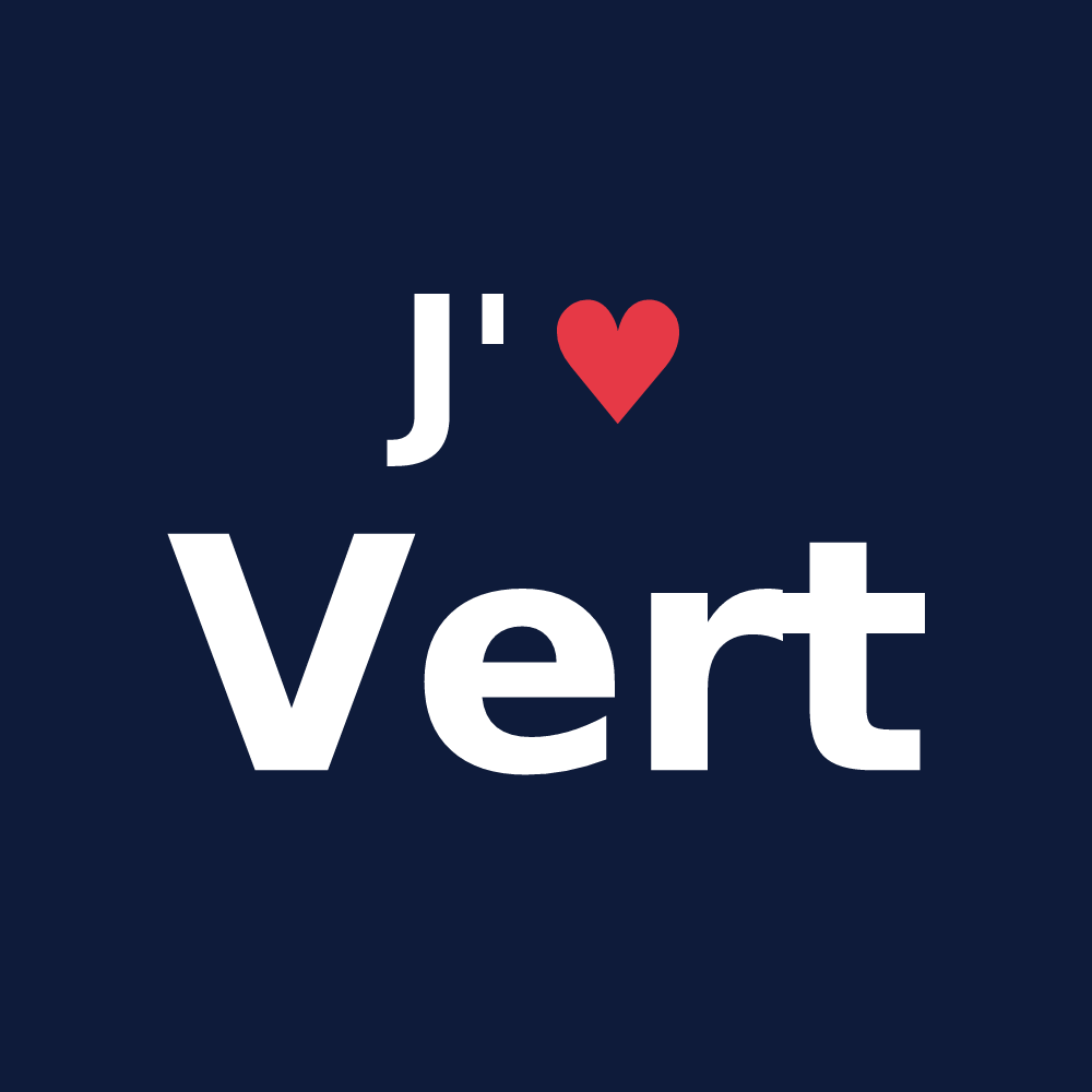 T-shirt personnalisé Vert — design « J'aime Vert » imprimé sur le t-shirt