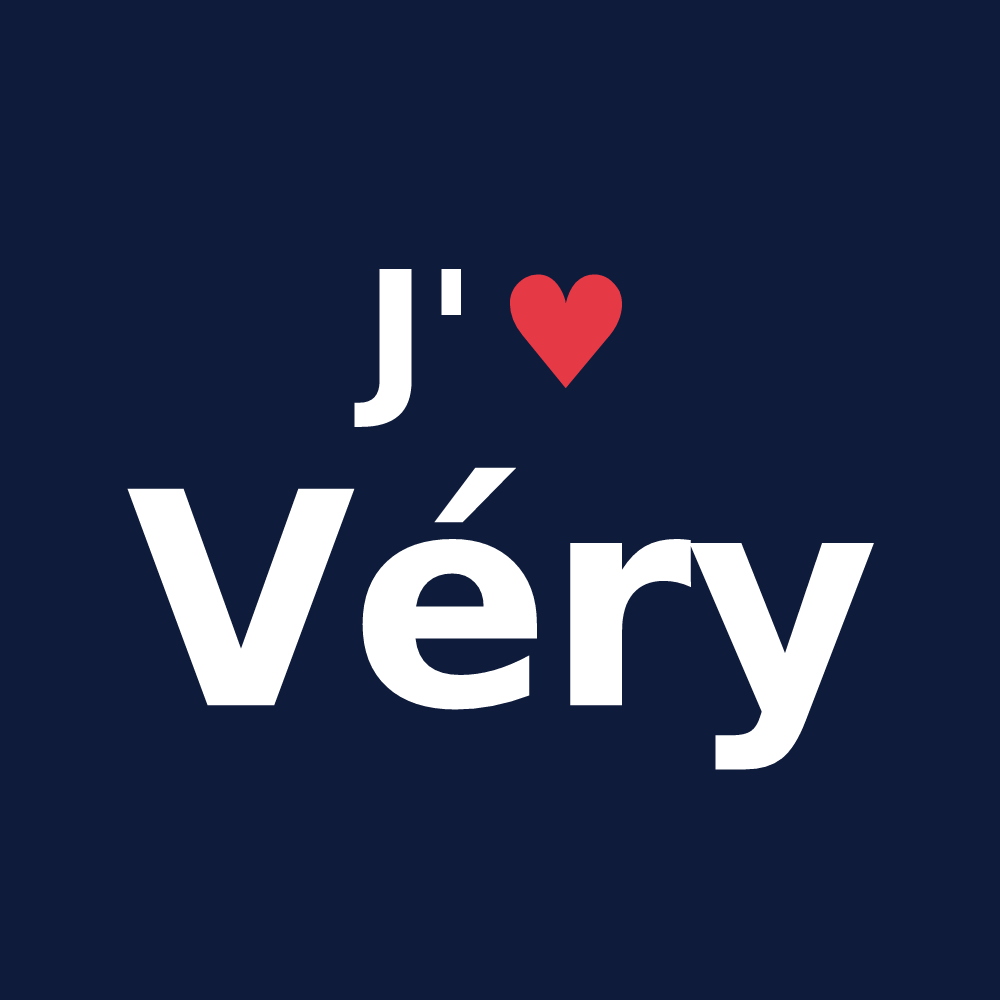 T-shirt personnalisé Véry — design J'aime Véry