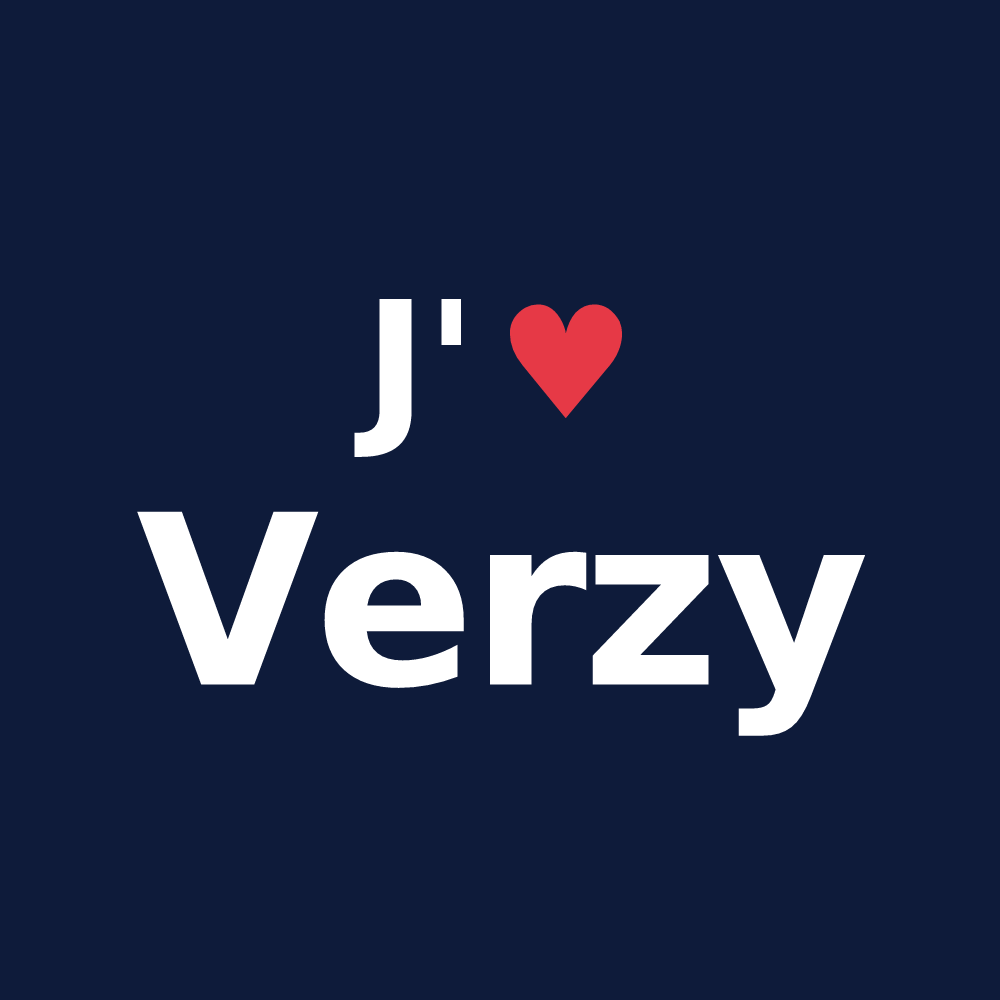 T-shirt personnalisé Verzy — design J'aime Verzy