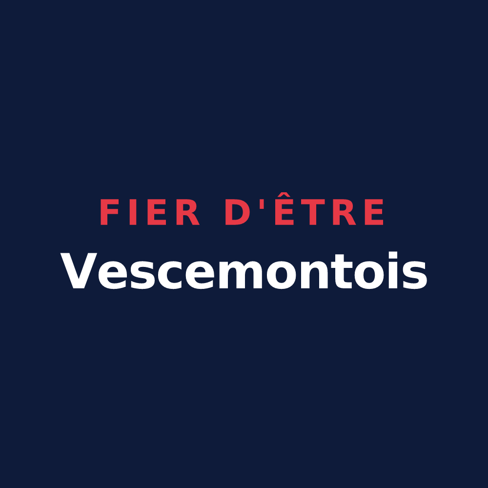 T-shirt « Fier d'être Vescemontois » — design pour Vescemont