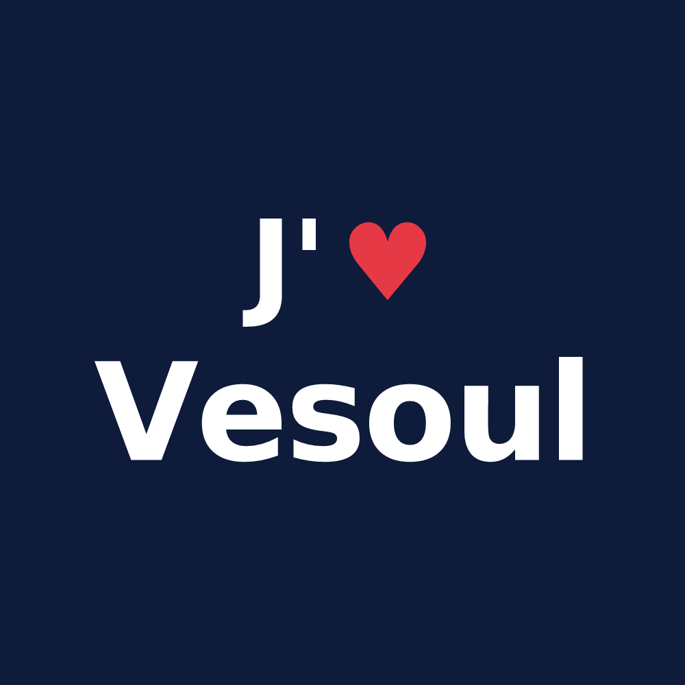 T-shirt personnalisé Vesoul — design J'aime Vesoul
