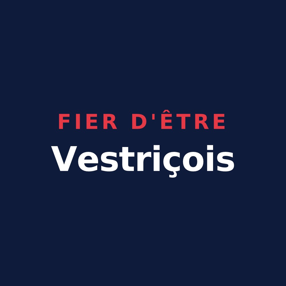 T-shirt « Fier d'être Vestriçois » — design pour Vestric-et-Candiac
