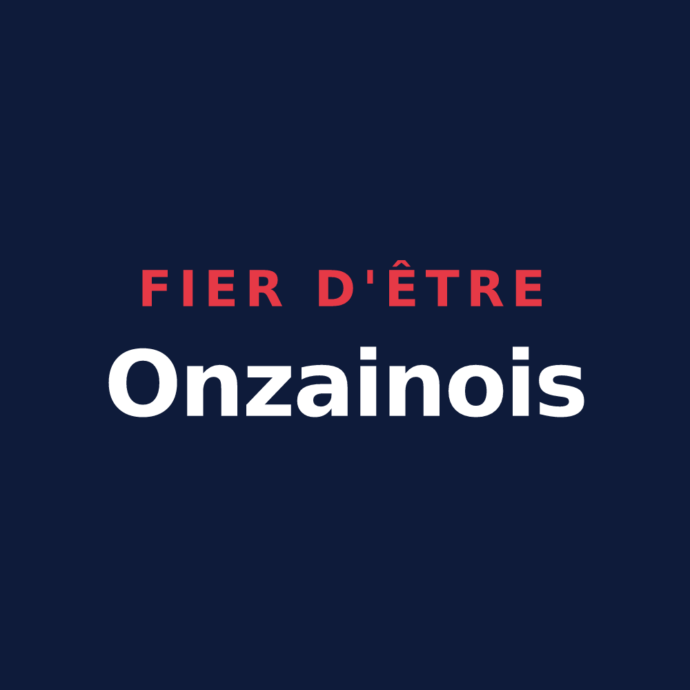T-shirt « Fier d'être Onzainois » — design pour Veuzain-sur-Loire