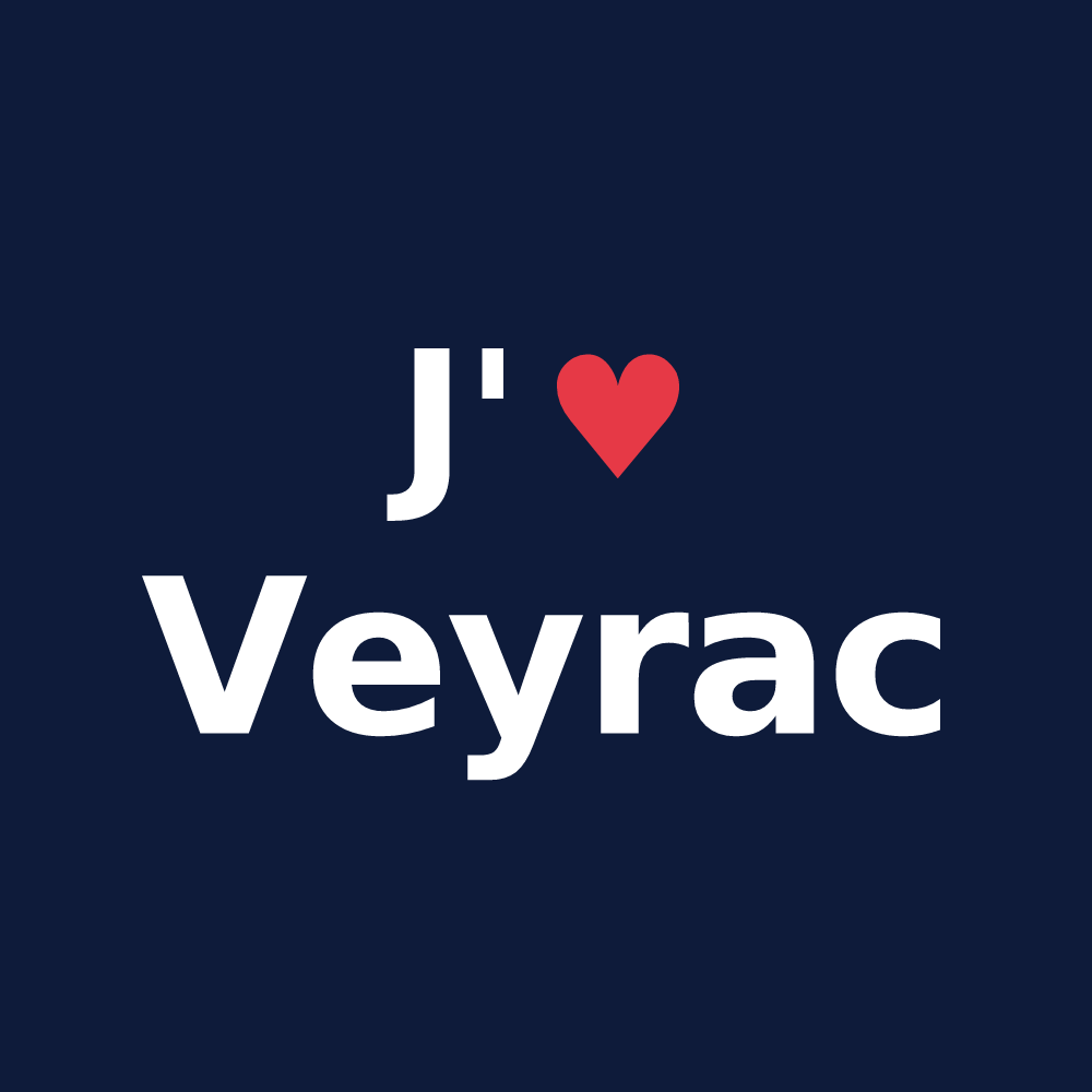 T-shirt personnalisé Veyrac — design J'aime Veyrac