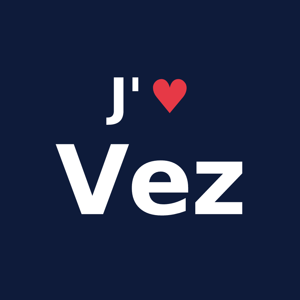 T-shirt personnalisé Vez — design J'aime Vez