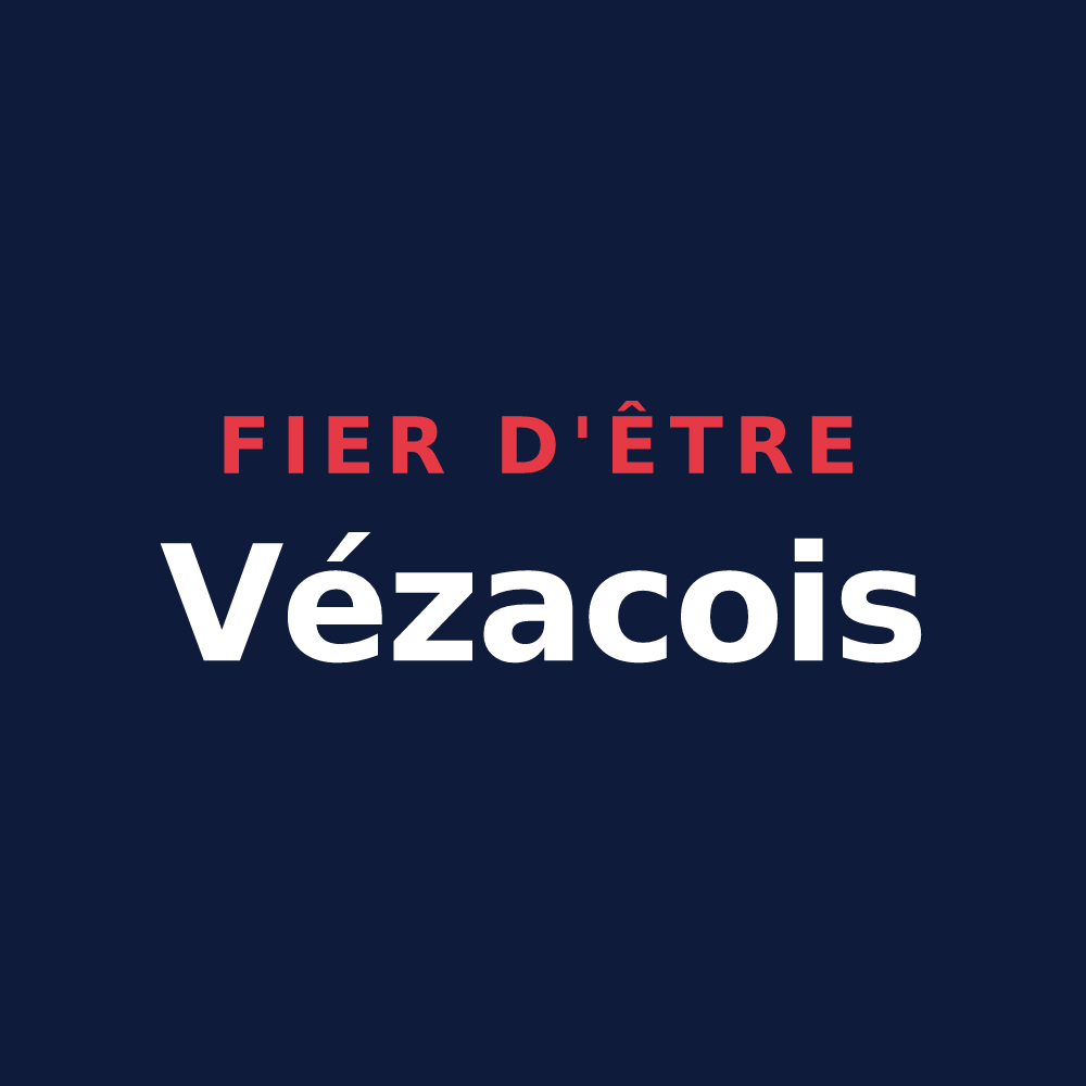 T-shirt « Fier d'être Vézacois » — design pour Vézac