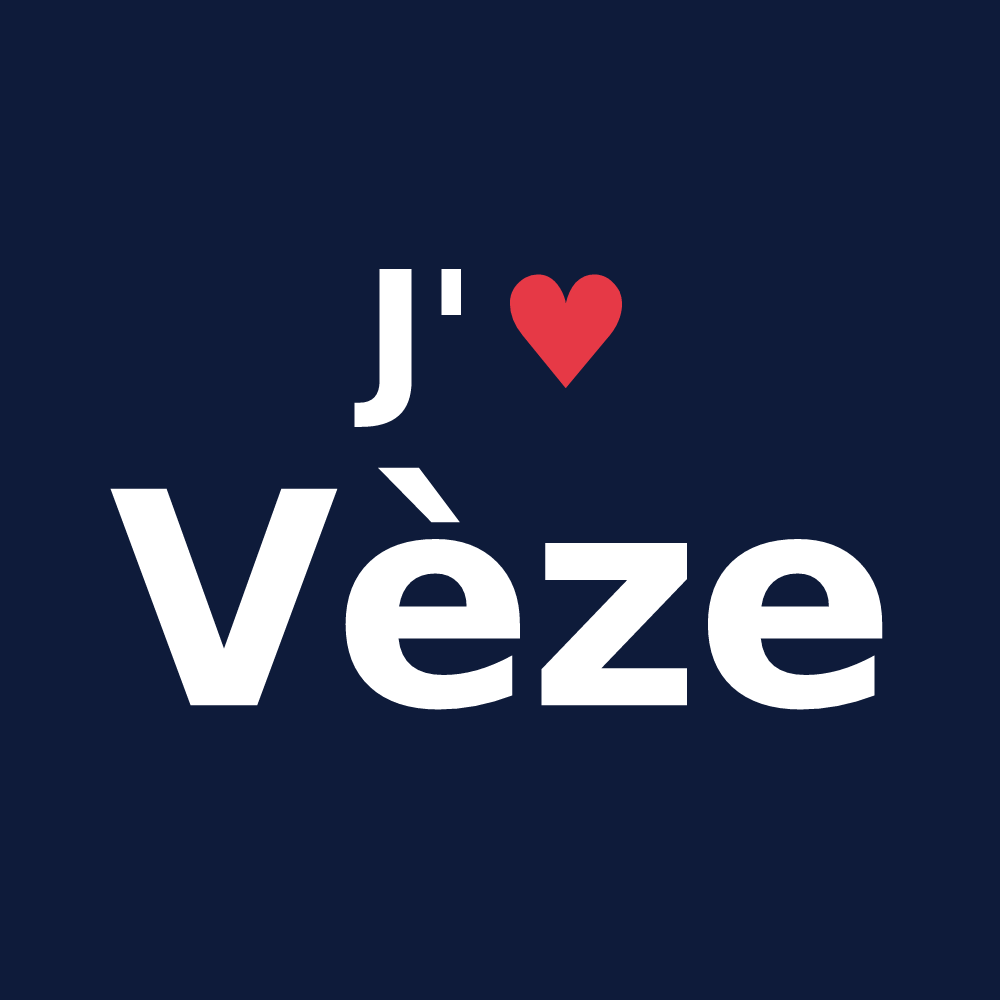 T-shirt personnalisé Vèze — design J'aime Vèze