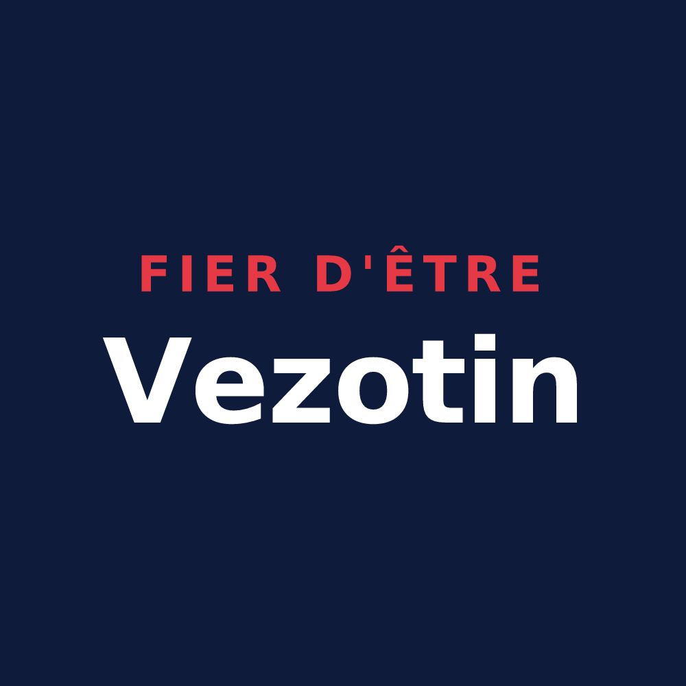 T-shirt « Fier d'être Vezotin » — design pour Vezot