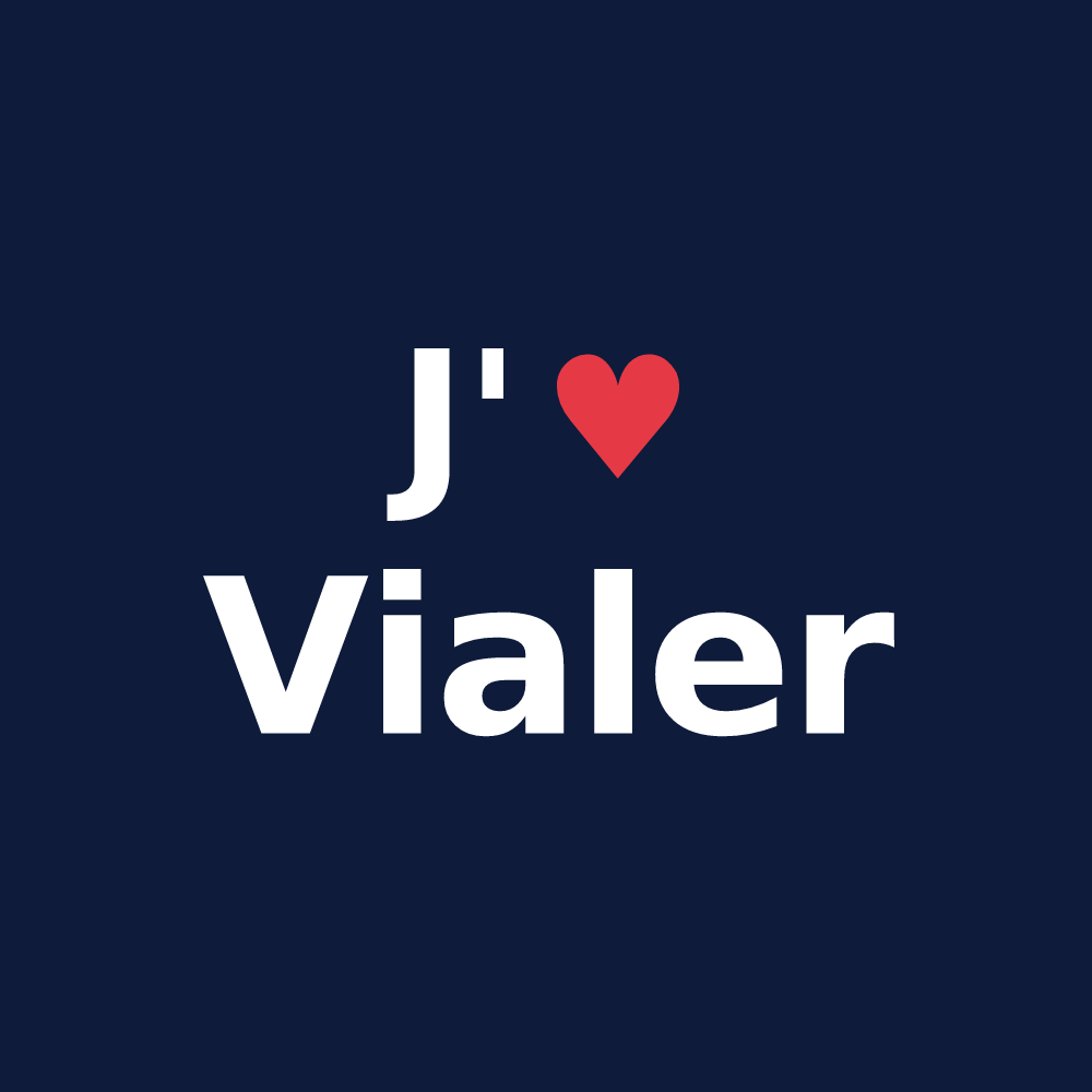 T-shirt personnalisé Vialer — design J'aime Vialer