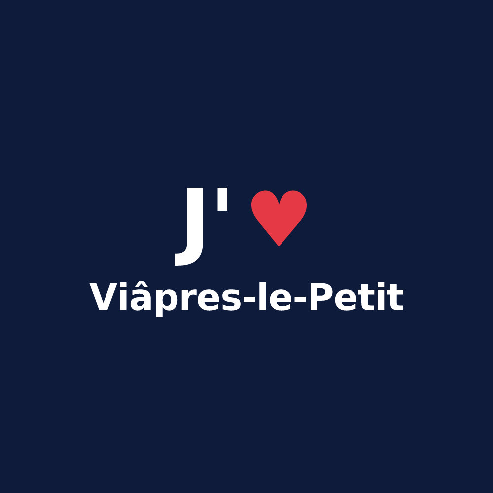 T-shirt personnalisé Viâpres-le-Petit — design J'aime Viâpres-le-Petit