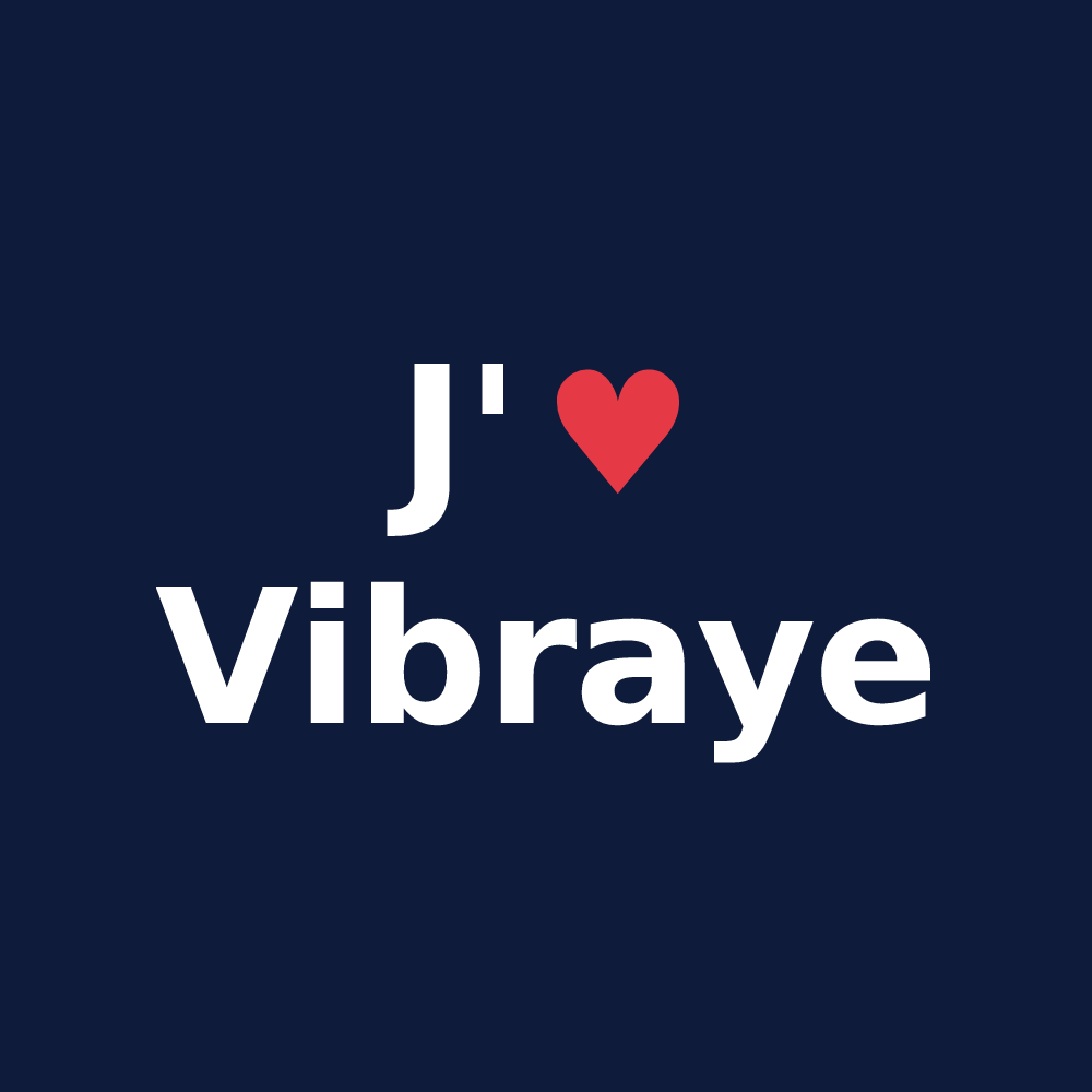 T-shirt personnalisé Vibraye — design J'aime Vibraye