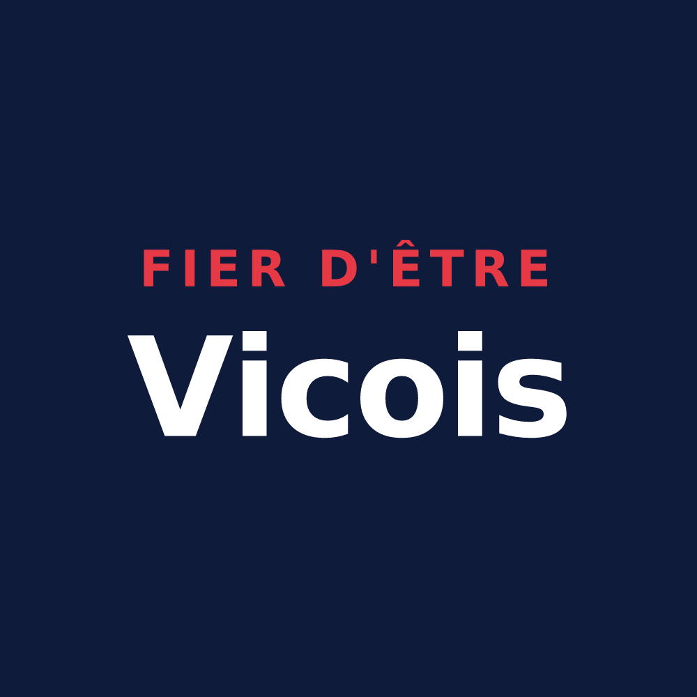T-shirt « Fier d'être Vicois » — design pour Vic-la-Gardiole