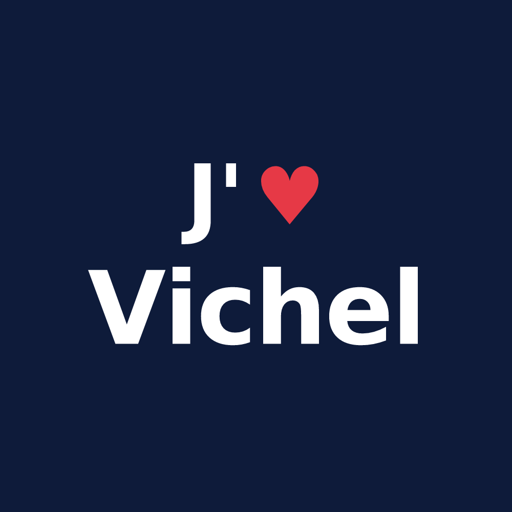 T-shirt personnalisé Vichel — design J'aime Vichel