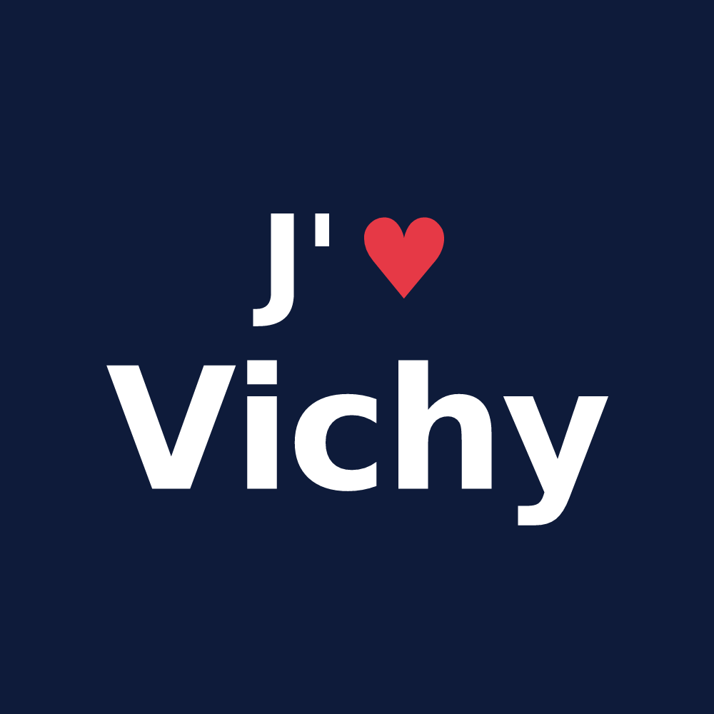 T-shirt personnalisé Vichy — design J'aime Vichy