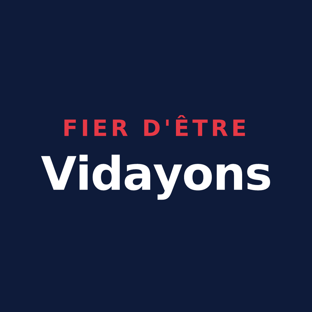 T-shirt « Fier d'être Vidayons » — design pour Vidai