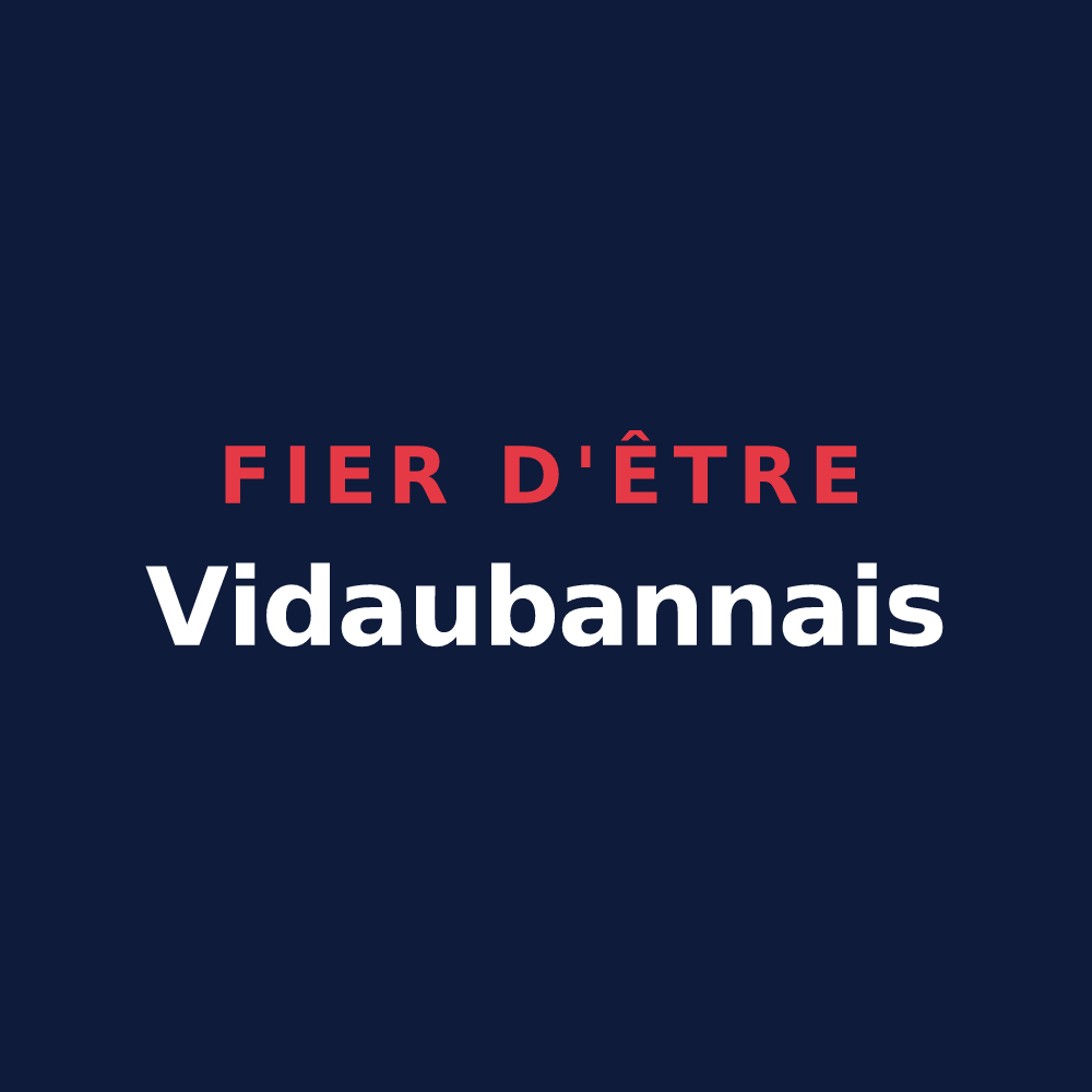 T-shirt « Fier d'être Vidaubannais » — design pour Vidauban
