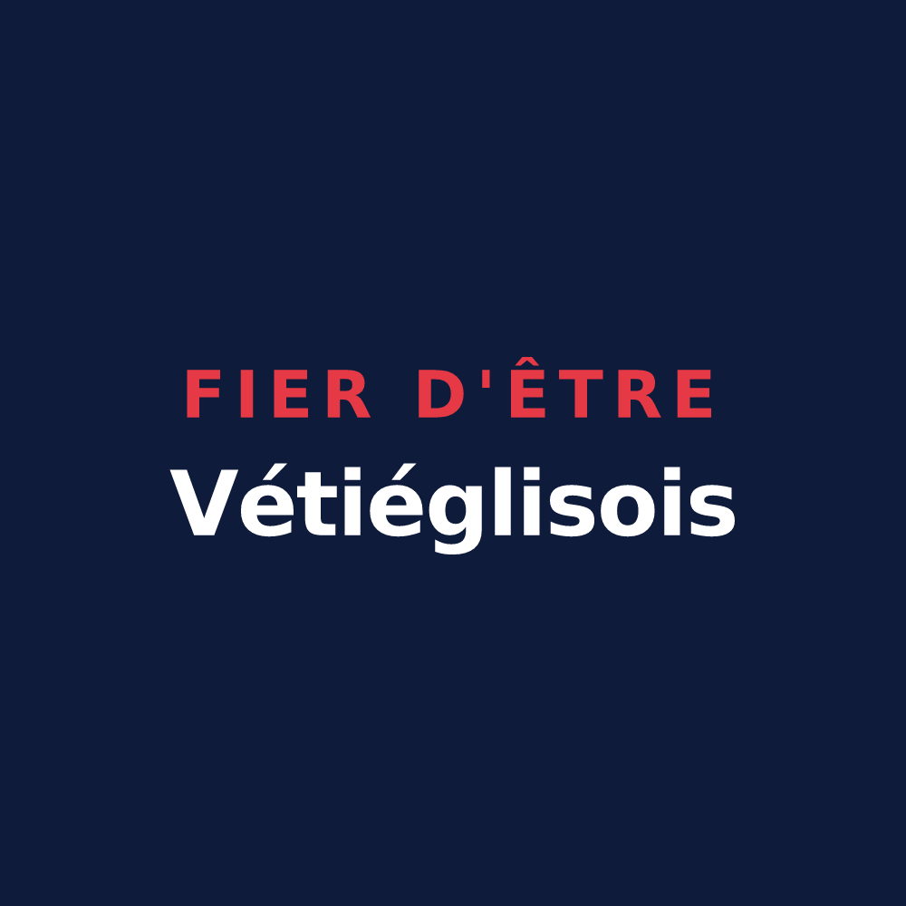 T-shirt « Fier d'être Vétiéglisois » — design pour Vieille-Église