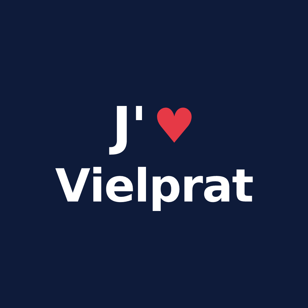T-shirt personnalisé Vielprat — design J'aime Vielprat