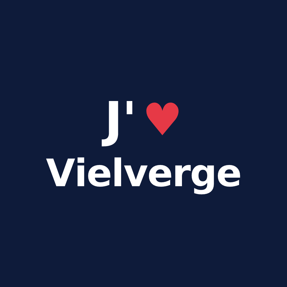 T-shirt personnalisé Vielverge — design J'aime Vielverge