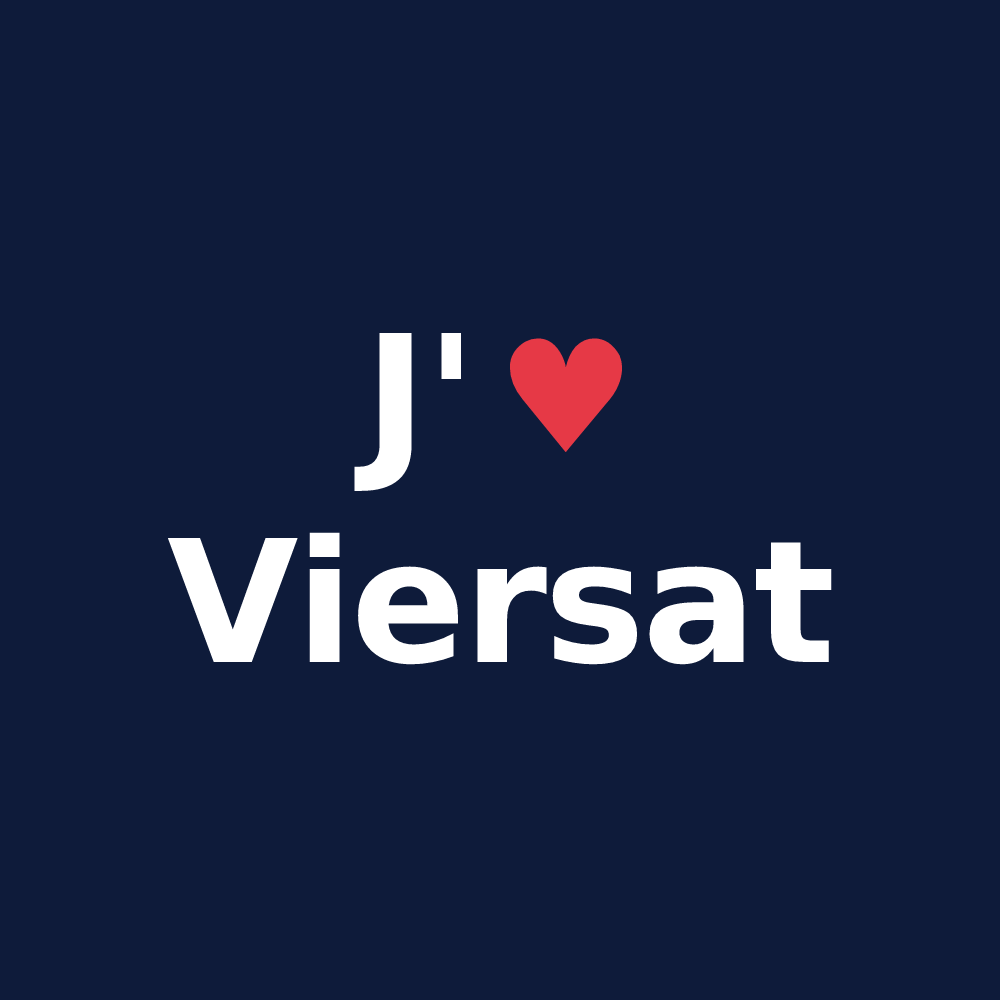 T-shirt personnalisé Viersat — design J'aime Viersat